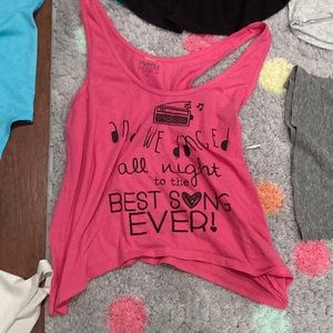 Pink tank top